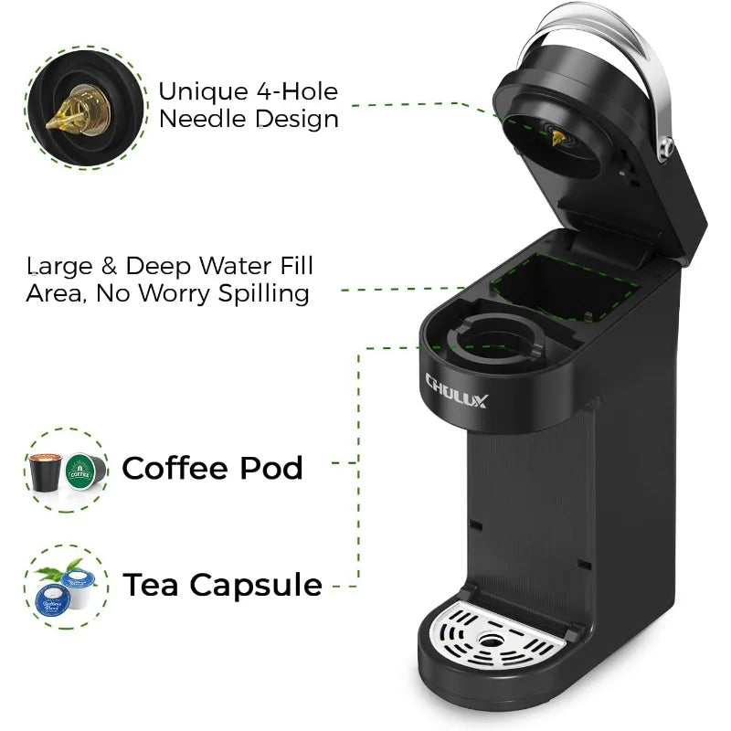Compact K Cup Coffee Maker - Perfect for Travel Mugs