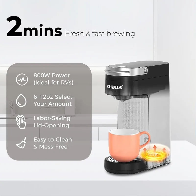 Compact K Cup Coffee Maker - Perfect for Travel Mugs