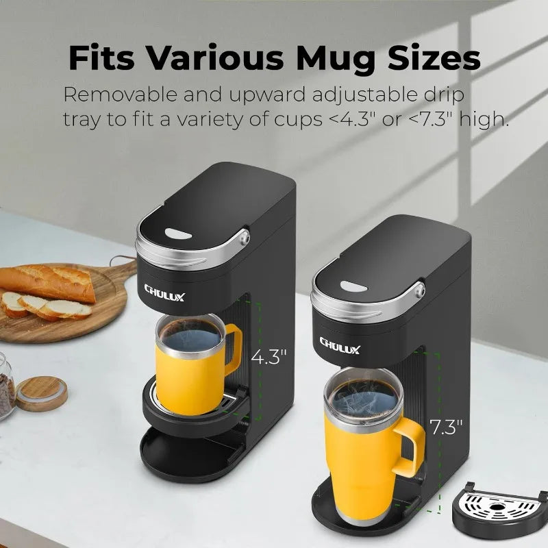 Compact K Cup Coffee Maker - Perfect for Travel Mugs